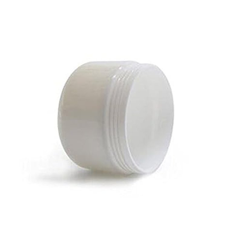 8 Oz (250g) White Plastic Jar with Dome Lid Refillable Make-up Cosmetic Jars Empty Face Cream Lip Balm Lotion Storage Container Pot Case Holder (Pack of 12)