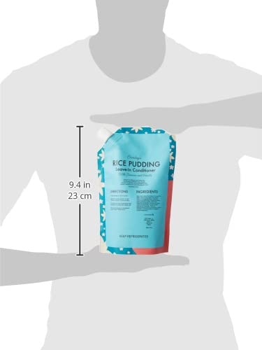 Ecoslay Rice Pudding Leave-In Conditioner 8oz for Curly & Damaged Hair - Moisturizer & Detangler (Pack of 2)