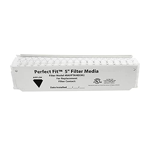 Expandable Media Air Filter Replacement 21-1/8x5 Inch for HVAC Systems - 2 Pack