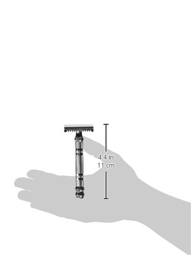 Parker 24C Deluxe Chrome Open Comb Safety Razor – Double Edge Shaving System