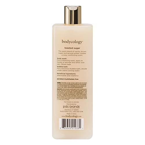 Bodycology Toasted Sugar Foaming Body Wash, 16 Fl Oz