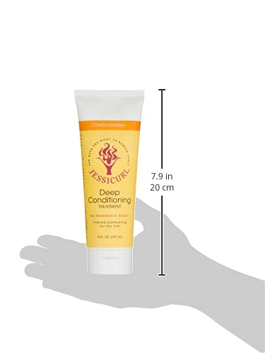Jessicurl Deep Conditioning Treatment No Fragrance 8 Fl Oz Pack of 2 for Dry Damaged Hair