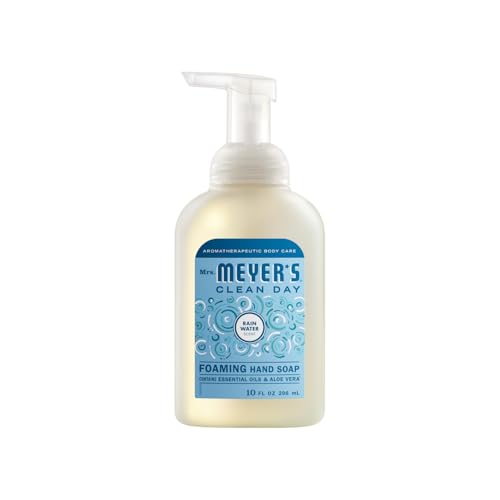 Mrs. Meyer’s Clean Day Foaming Hand Soap Pack - 4 Scents, 10 OZ Each, Rainwater + Lavender + Lemon Verbena + Watermelon