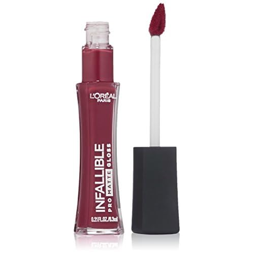 L¡¯Or?al Paris Infallible Lip Pro Matte Gloss, Forbidden Kiss, 0.21 fl. oz.