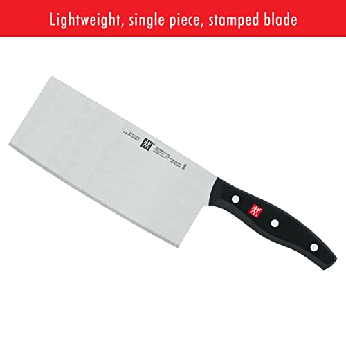 ZWILLING Twin Signature 7-Inch Black Stainless Steel Vegetable Cleaver - Razor-Sharp German Knife