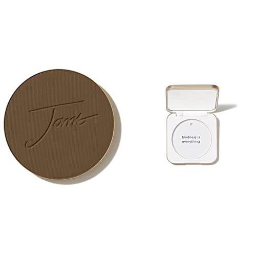 jane iredale PurePressed Base Mineral Foundation Refillable Compact Set| Semi Matte Pressed Powder with SPF | Talc Free, Vegan, Cruelty-Free