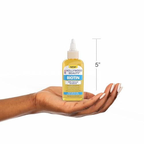 Hollywood Beauty Biotin Oil for Hair, Scalp, and Skin (2 fl oz)