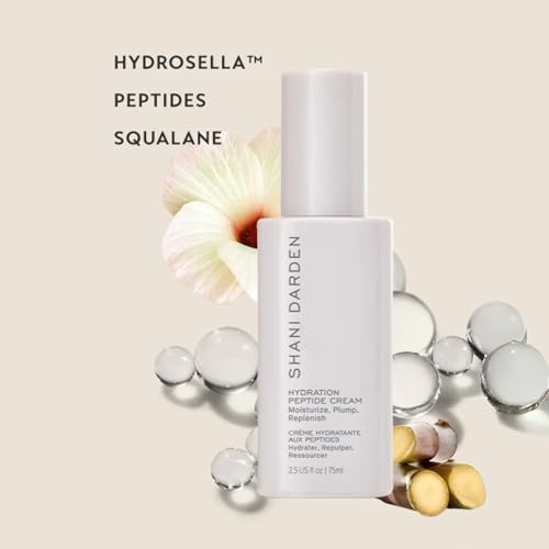 Shani Darden Hydrating Peptide Face Moisturizer - Oil-Free, 72-Hour Hydration, for Normal to Dry Skin, 2.5 fl oz