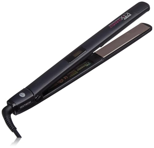 Professional Titanium Flat Iron 1 Inch Hair Straightener with Adjustable Heat up to 450°F, Dual Voltage