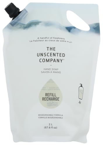Unscented Hand Soap Refill 67.6 Fl Oz - Gentle, Plant-Based, Family-Friendly