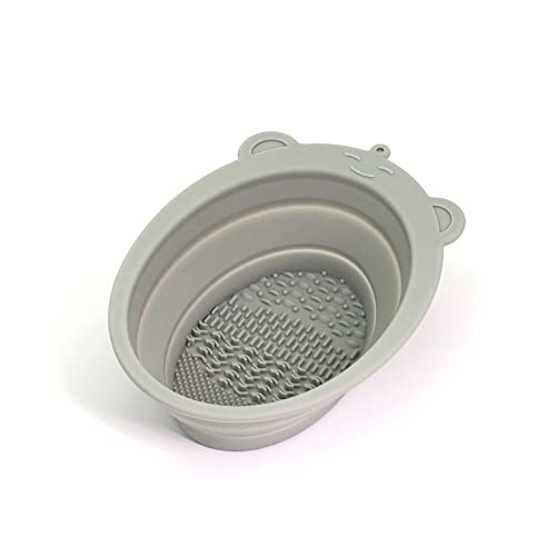 Collapsible Shaving Bowl - Silicone Rubber Multi Purpose Portable Bowl - Pocket Size, Easy to Carry, Durable, Flexible