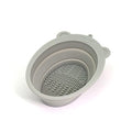 Collapsible Shaving Bowl - Silicone Rubber Multi Purpose Portable Bowl - Pocket Size, Easy to Carry, Durable, Flexible