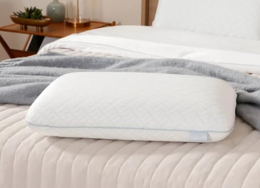 Cooling Memory Foam Pillow with Removable Cover - Support & Breathability