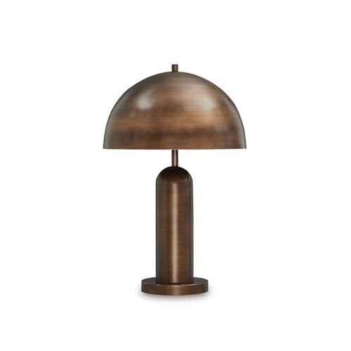 Industrial Metal Dome Table Lamp - Modern Accent Lighting