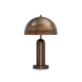 Industrial Metal Dome Table Lamp - Modern Accent Lighting