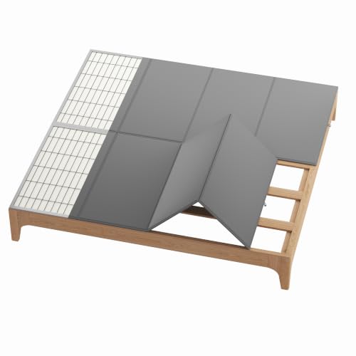 Grey King Size Bunkie Board - Heavy Duty Non-Slip Mattress Support