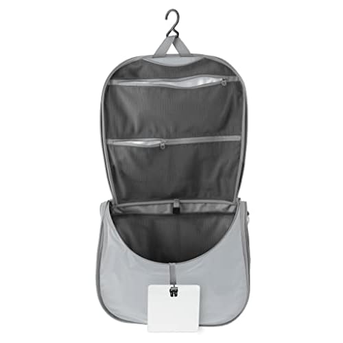 Sea to Summit Large Hanging Toiletry Bag, Travel Organizer for Men and Women, HighRise Grey