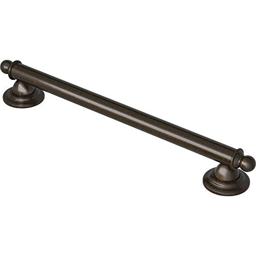 18-Inch Bathroom Grab Bar - Oil-Rubbed Bronze Stainless Steel Support