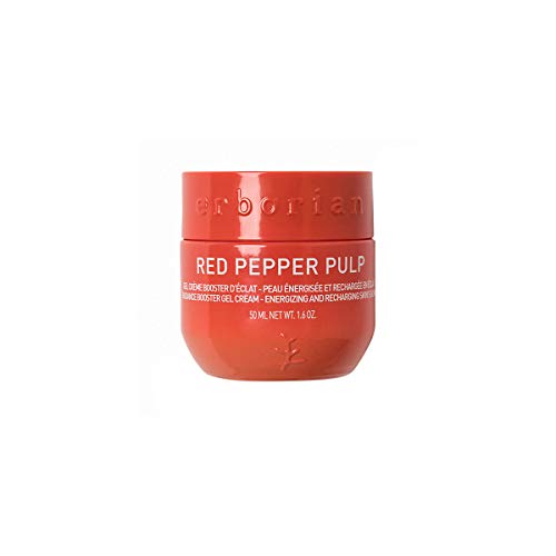 Erborian Red Pepper Pulp Hydrating & Energizing Gel - Facial Moisturizer for Brightened, Refreshed & Plumped Skin - Radiance Boosting Moisturizing Cream - Korean Skin Therapy