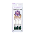 KISS Impress Press-On Manicure Fake Nails, In My Head - Medium Length, Almond Shape, Polish-Free Solid Color Mani, Includes Prep Pad, Mini File, Manicure Stick, and 30 Fake Nails