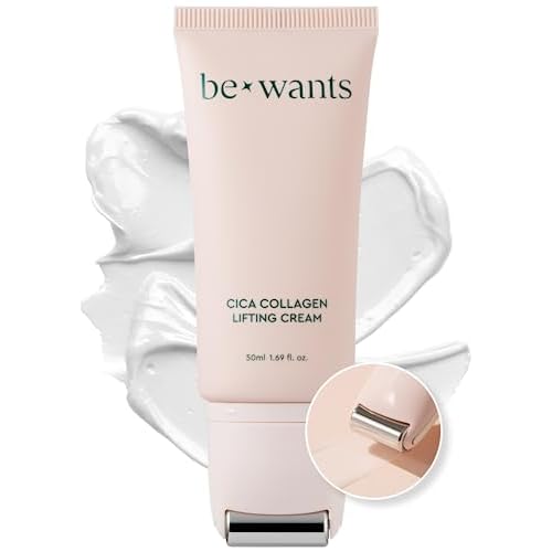 [K-Beauty] bewants Centella Asiantica Collagen Lifting Cream(1.7 fl oz), Roll-On Eye Serum Stick and Eye Cream
