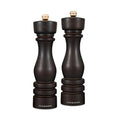 Salt & Pepper Mill Gift Set - Adjustable Ceramic & Steel Mechanisms, 8 Inches, Chocolate Wood
