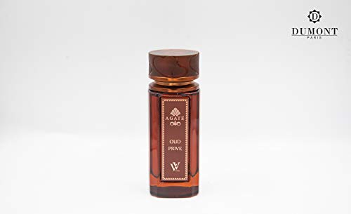 Dumont Agate Oud Privie Unisex Eau de Parfum 3.4oz - Long Lasting Vanilla Saffron Cologne Mist