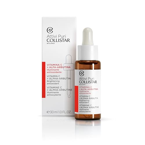 Collistar Vitamin C & Alpha Arbutin Face Serum for Brightening & Anti-Aging, Sensitive Skin, 30ml