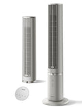 Pelonis 40-Inch Oscillating Tower Fan with Remote Control - Khaki, Ultra Easy-Clean