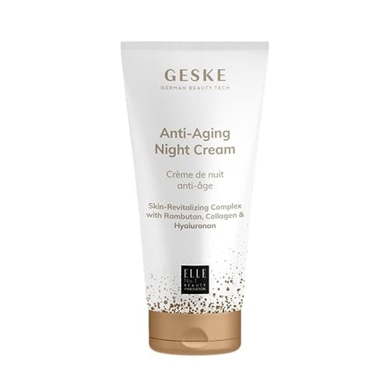 GESKE Anti-Aging Night Cream | Moisturizing Skin Cream with Hyaluron | Anti-Wrinkle Cream for Age-Defying Beauty | Vegan Formula | Suitable for Men, Women & All Genders | Complements GESKE Devices