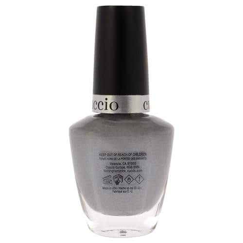 Cuccio Colour Nail Polish - Explorateur - Nail Lacquer for Manicures & Pedicures, Full Coverage - Quick Drying, Long Lasting, High Shine - Cruelty, Gluten, Formaldehyde & 10 Free - 0.43 oz, Gray, CCPL1236