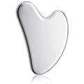 rosenice Gua Sha Facial Tools Guasha Tool Gua Sha Jade Stone for Face Skincare Facial Body Acupuncture Relieve Muscle Tensions Reduce Puffiness Festive Present (Metallic)
