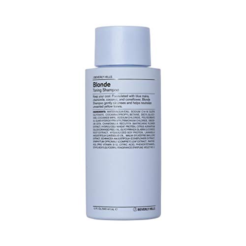 J Beverly Hills Blue Blonde Toning Shampoo with Coconut Oil - 12 Oz