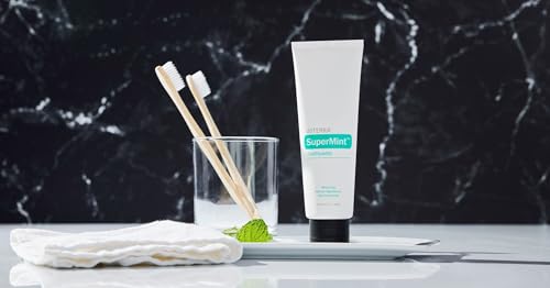 doTERRA SuperMint Toothpaste 125g Tube - Pack of 2, Fluoride Free, Vegan