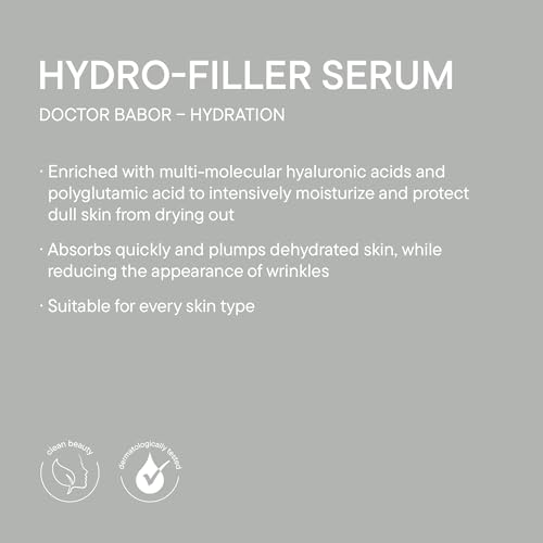 Hydro Filler Serum New & Improved - Facial Hydration for Dry Skin, Vegan, 30ml