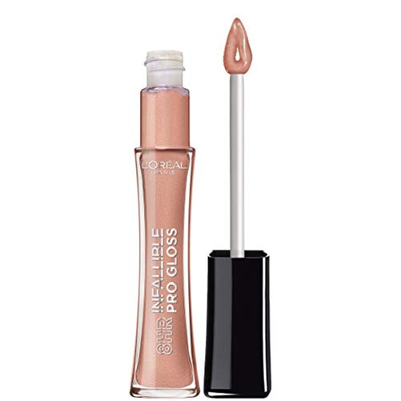 L¡¯Oreal Paris Makeup Infallible 8 Hour Hydrating Lip Gloss, Nude Petal, 0.21 Fl Oz (Pack of 2)