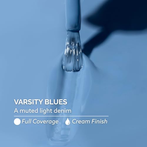 Dazzle Dry Nail Lacquer - Varsity Blues, Quick-Dry Long-Lasting Nail Polish 0.5 fl oz
