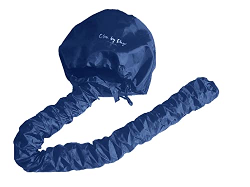 Glow by Daye Large Bonnet Hair Dryer Attachment, Adjustable, Fast Drying, Navy
