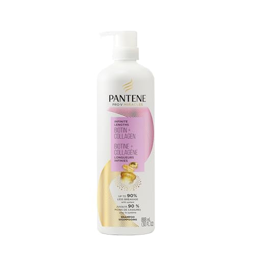 Pantene Infinite Lengths Sulfate-Free Shampoo Floral 30 Fl Oz - Strengthens & Prevents Breakage