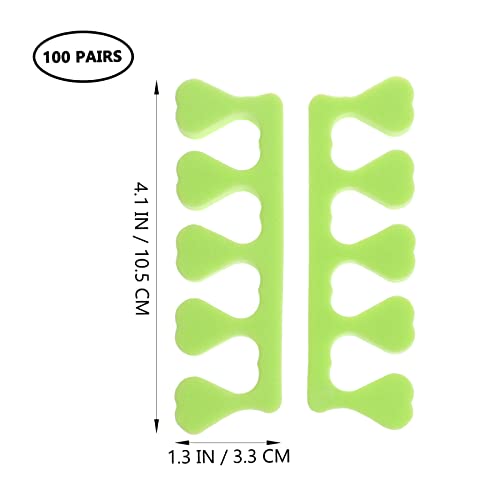 Foam Toe Separators 200 Pairs for Pedicure Nail Art & Foot Care