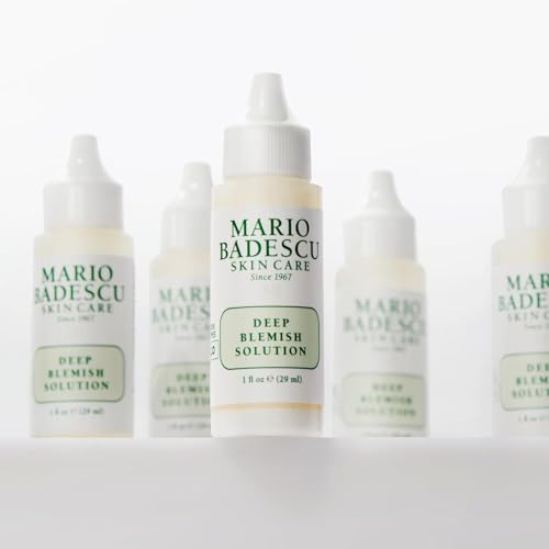 Mario Badescu Deep Blemish Solution, Spot Treatment for Face with Potent Zinc Oxide, Niacinamide and B Vitamins Overnight Treatment Serum that Targets Large Blemishes Under the Skin
