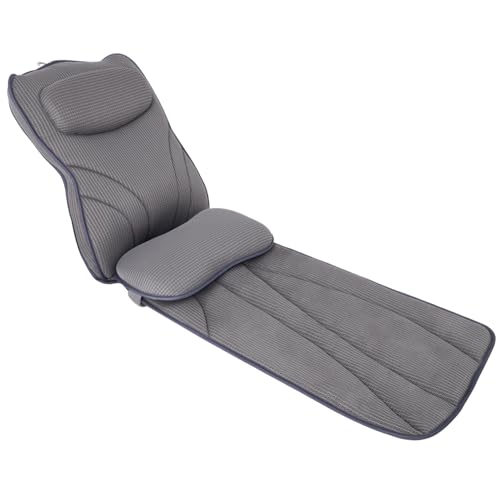 Gray Extra Long Bath Pillow with Lumbar Support - 4D Air Mesh Spa Cushion