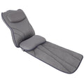 Gray Extra Long Bath Pillow with Lumbar Support - 4D Air Mesh Spa Cushion