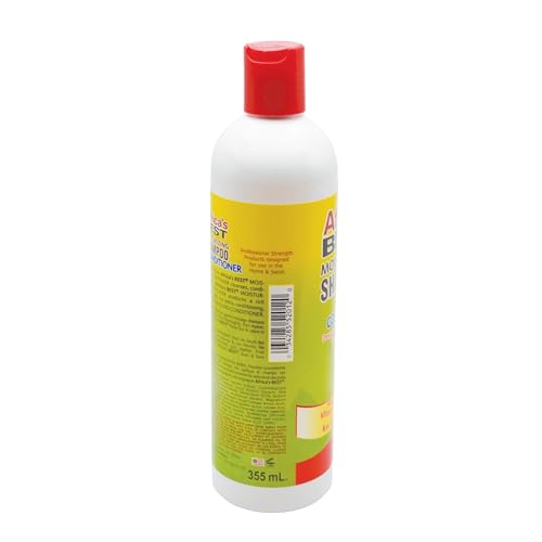 Africa's Best Moisturizing Shampoo With Conditioner, 12 Oz,Green,1-108-12-1200