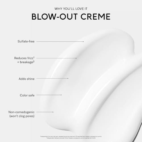 SEEN Fragrance-Free Blow-Out Creme - Non-Comedogenic Heat Protectant for Sensitive Skin