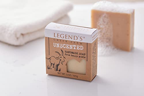 Unscented Goat Milk Soap Bar - 5 Oz Pack of 2 - Natural, Gentle & Cruelty-Free