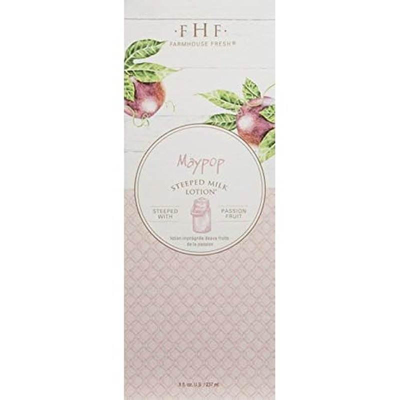 FarmHouse Fresh Maypop Steeped Milk Lotion, Passion Fruit, 8 Fl Oz
