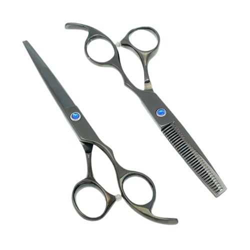 EOFNWKER Hairdressing 4 Colors Optional 6.0"/5.5" Daomo Hair Cutting Scissors get a Haircut(Gray-B,6in)