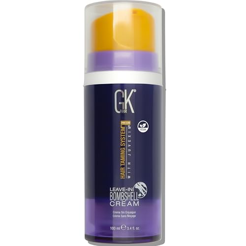 GK HAIR Leave-In Bombshell Purple Cream 3.4 Fl Oz | Hair Conditioner & Toner for Blonde & Damaged Hair