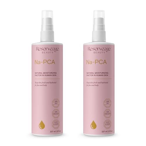 Na-PCA Facial & Body Hydrating Spray - Without Aloe Vera - 8 Fl Oz Pack of 2